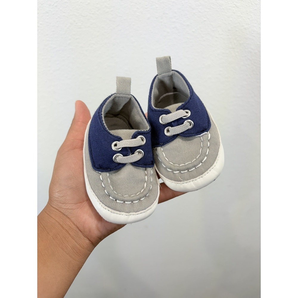 Tommy Bahama Baby Infant Slip On Shoes Size 0-3 Months Blue Navy